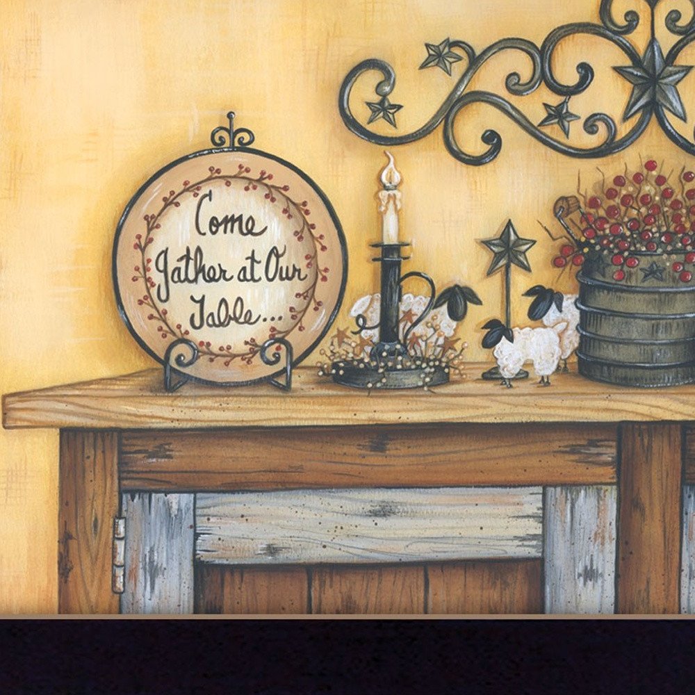 Come Gather at Our Table 2 Black Framed Print Wall Art HomeRoots