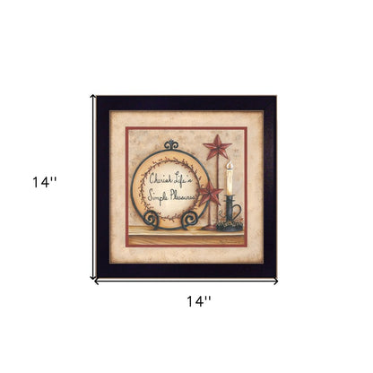 Simple Pleasures 2 Black Framed Print Wall Art HomeRoots