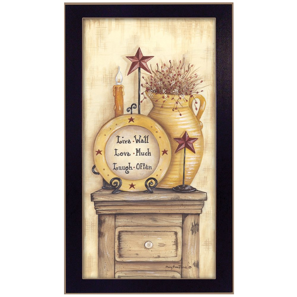 Words to Live Black Framed Print Wall Art — view 1