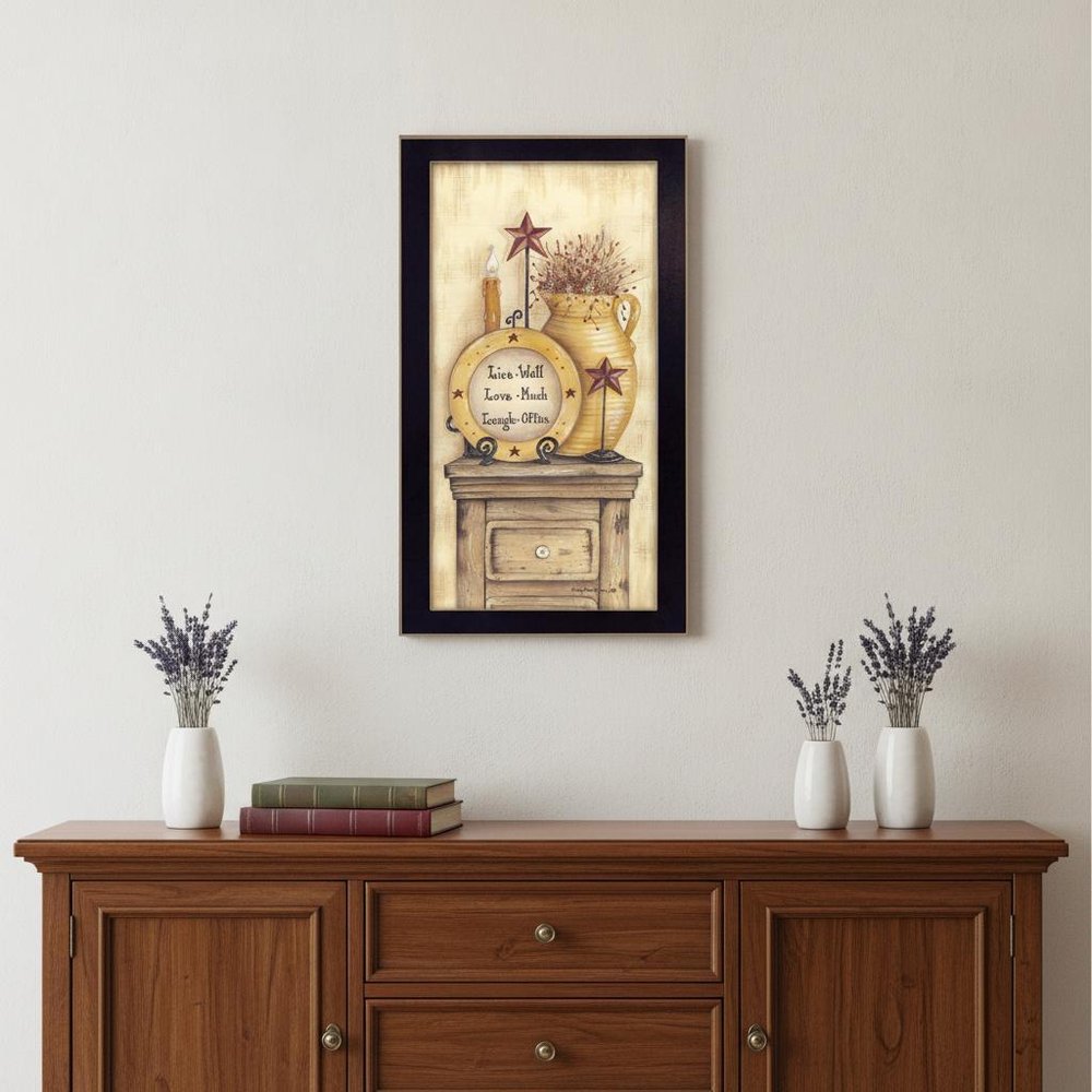 Words to Live Black Framed Print Wall Art HomeRoots