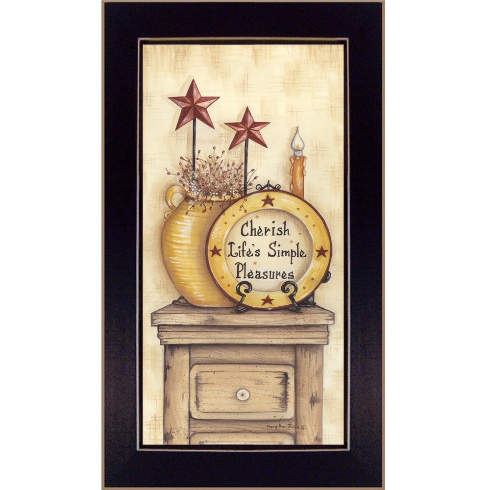 Simple Pleasures 1 Black Framed Print Wall Art HomeRoots
