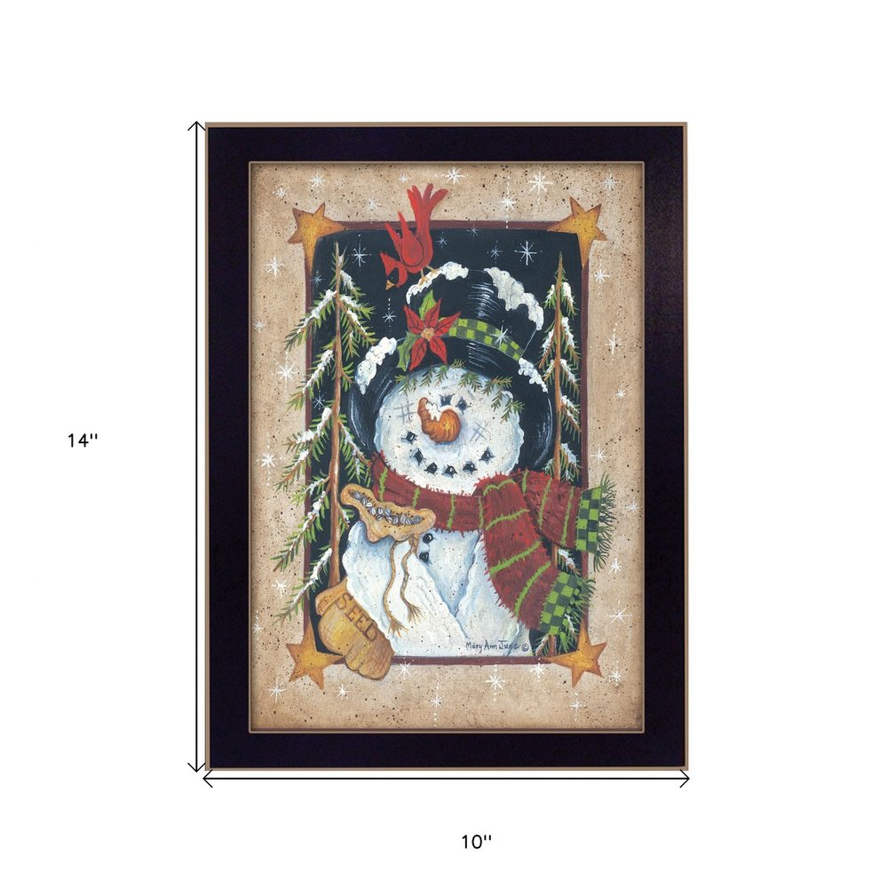 Feeding the Birds Black Framed Print Wall Art HomeRoots