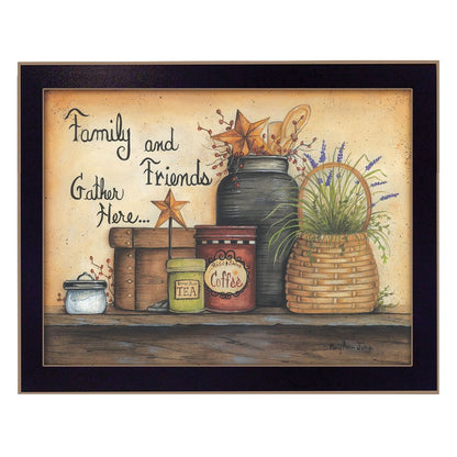 Family and Friends 1 Black Framed Print Wall Art HomeRoots