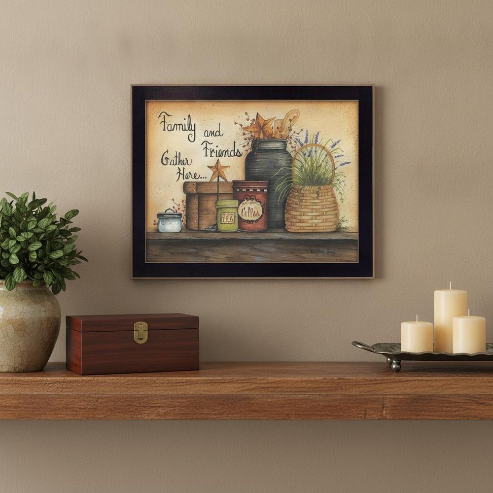 Family and Friends 1 Black Framed Print Wall Art — view 6
