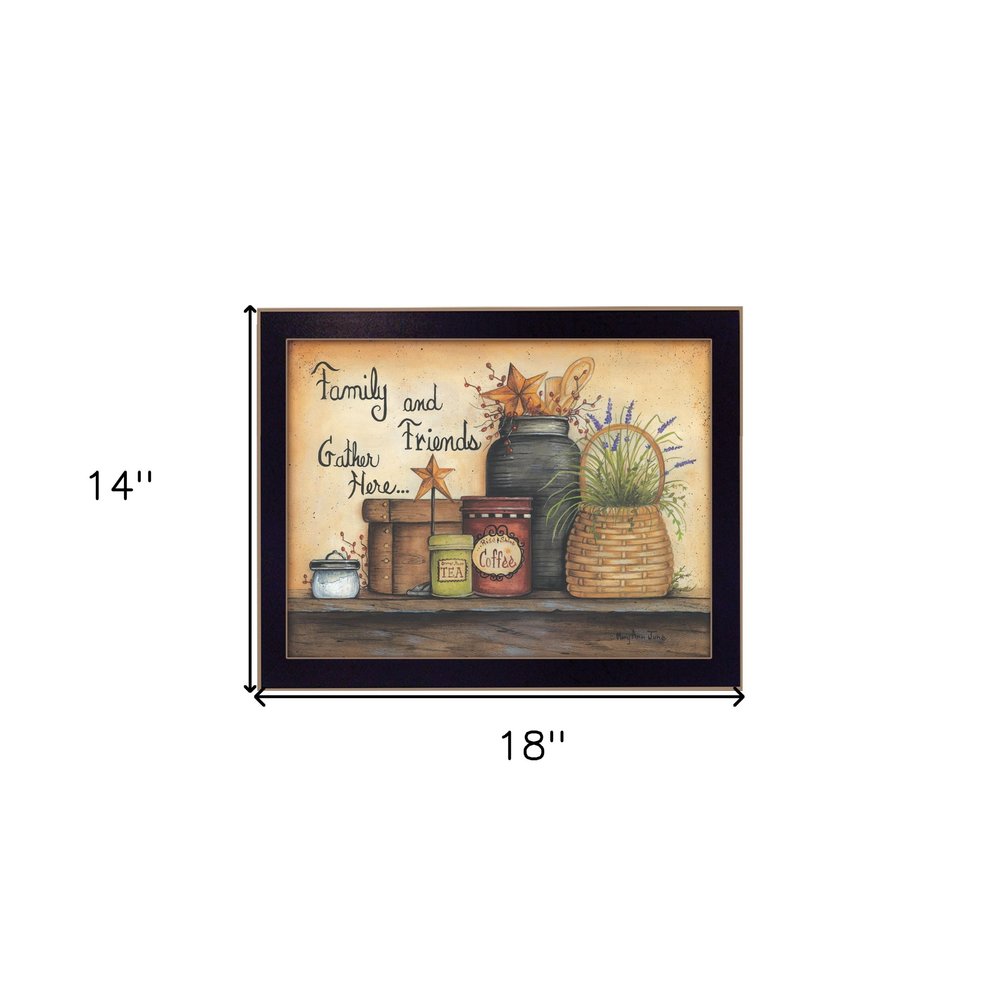 Family and Friends 1 Black Framed Print Wall Art HomeRoots