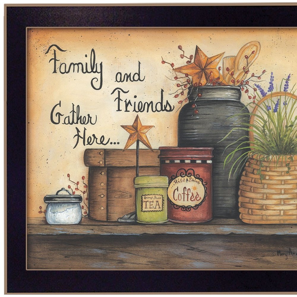 Family and Friends 1 Black Framed Print Wall Art HomeRoots