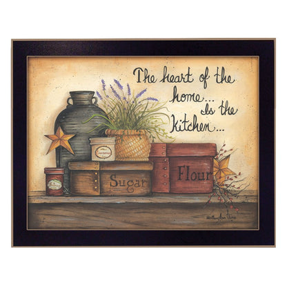 Heart of the Home 4 Black Framed Print Kitchen Wall Art HomeRoots