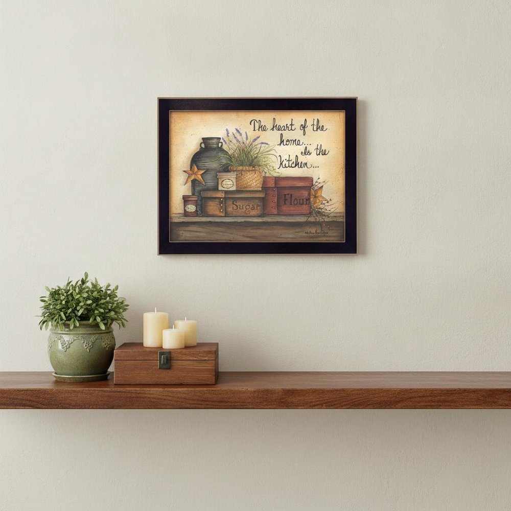 Heart of the Home 4 Black Framed Print Kitchen Wall Art HomeRoots