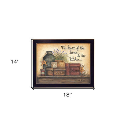 Heart of the Home 4 Black Framed Print Kitchen Wall Art HomeRoots