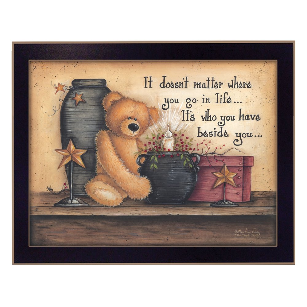 The Simple Truth 2 Black Framed Print Wall Art — view 1