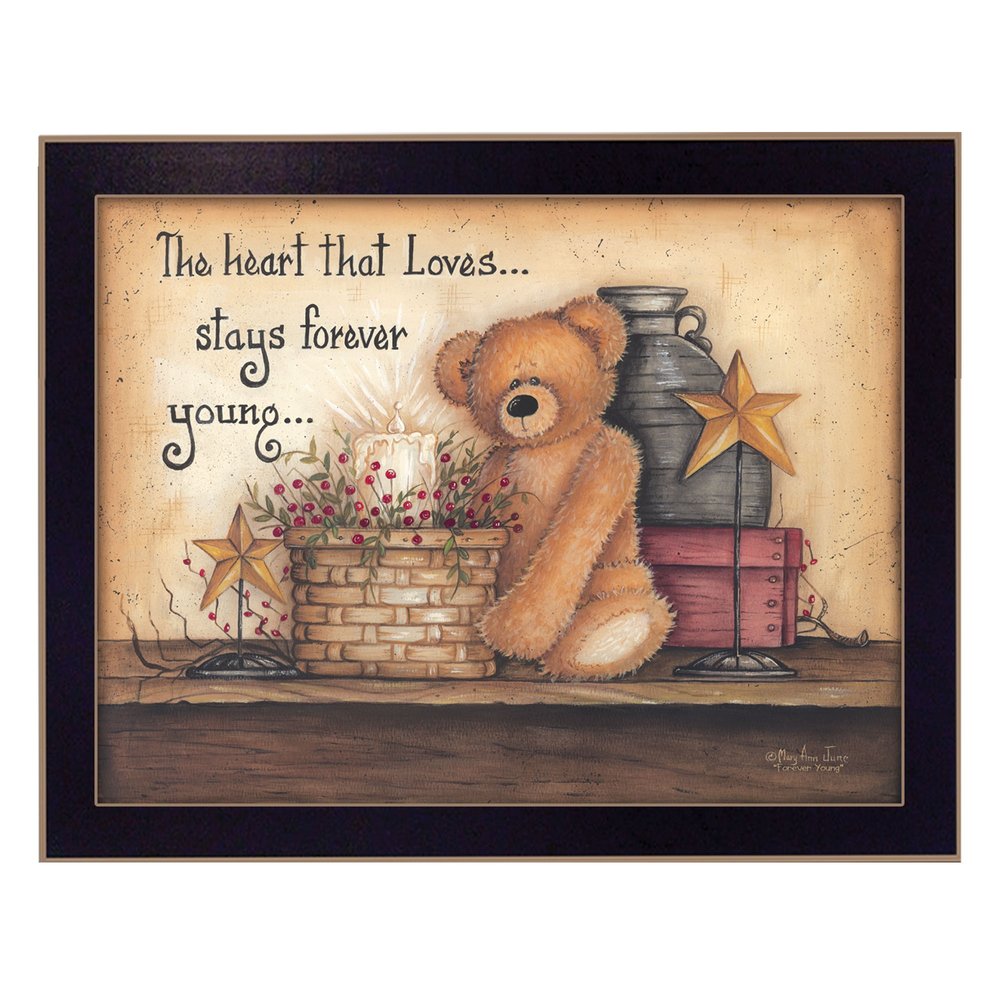 Forever Young 2 Black Framed Print Wall Art — view 1