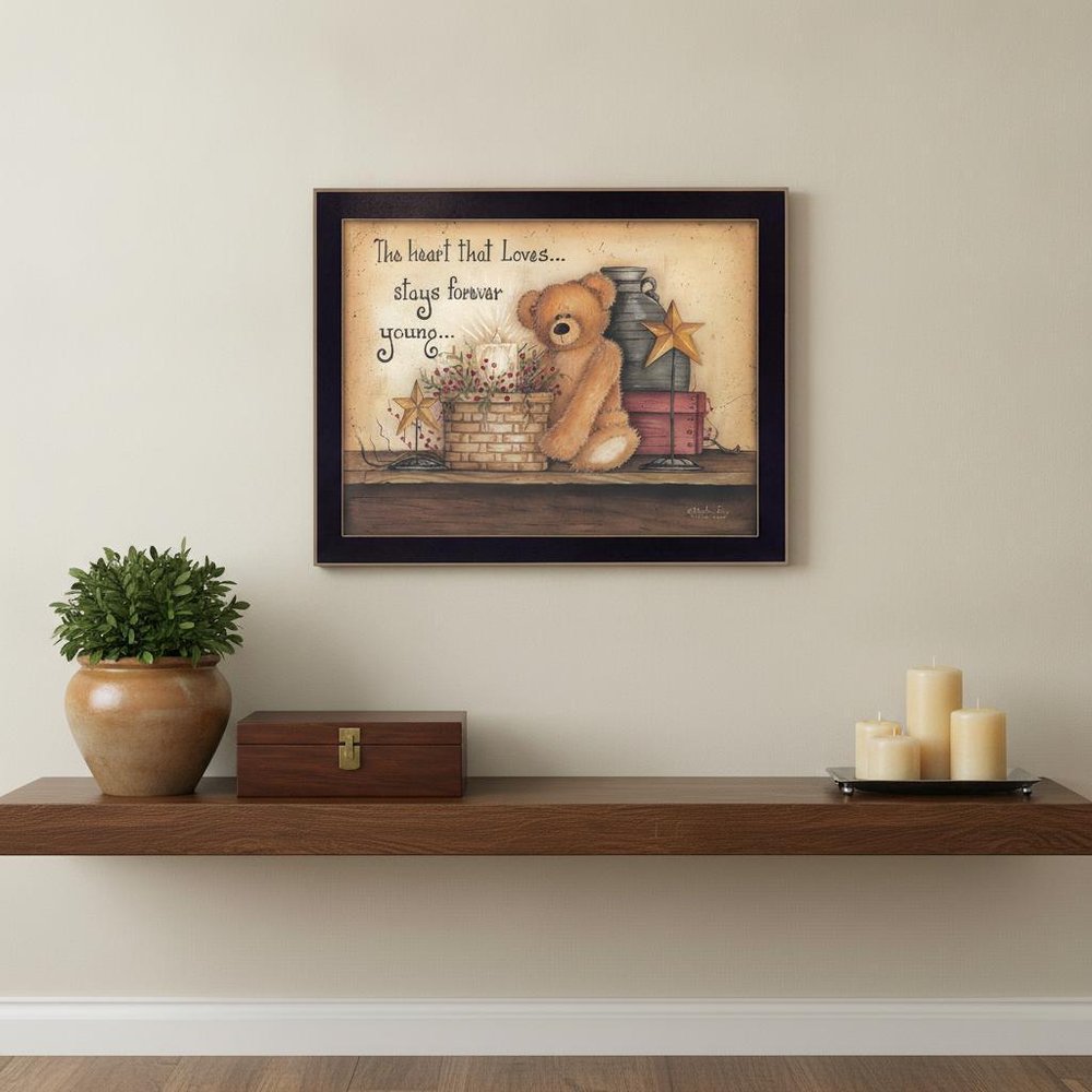 Forever Young 2 Black Framed Print Wall Art — view 5