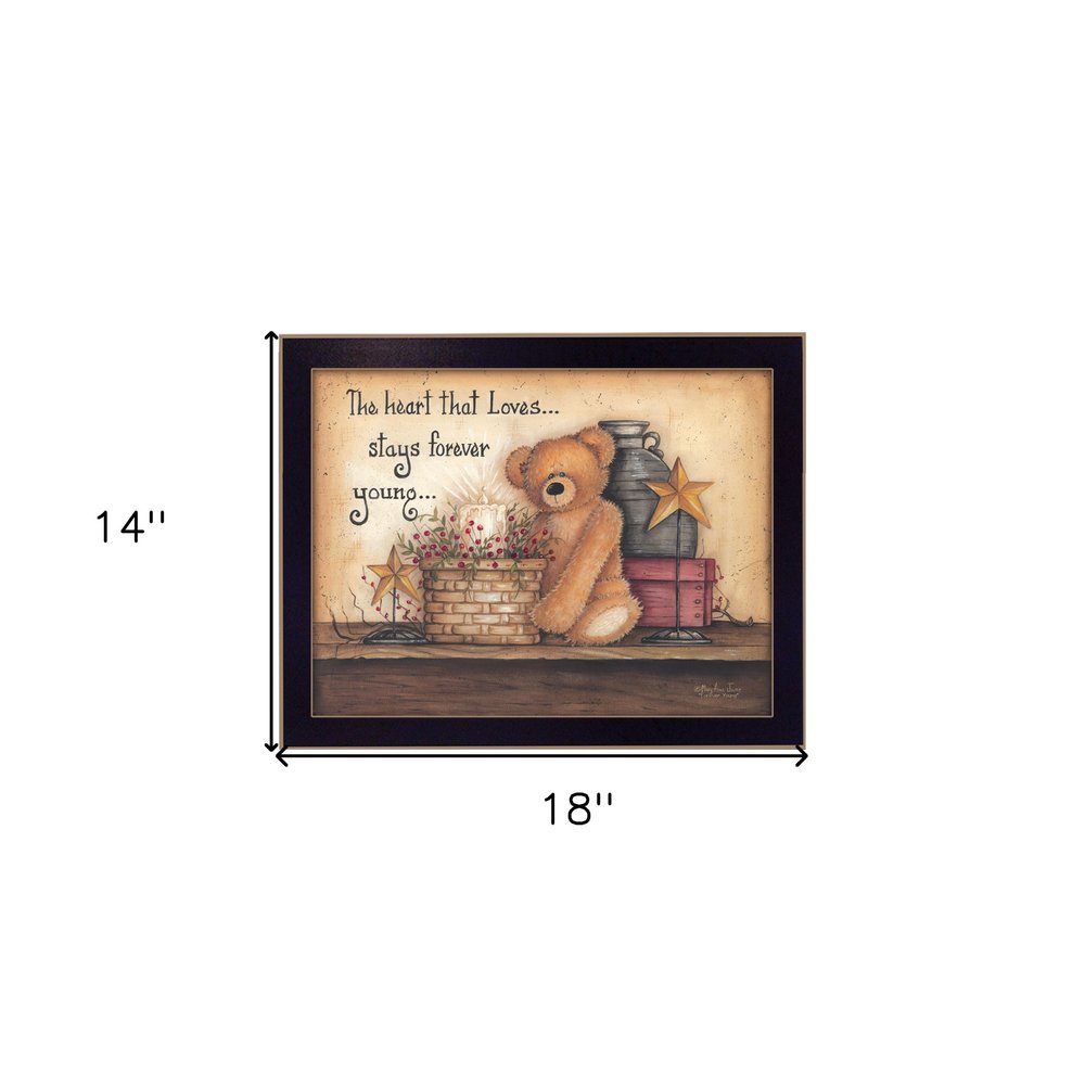 Forever Young 2 Black Framed Print Wall Art HomeRoots