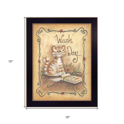 Wash Day 1 Black Framed Print Laundry Wall Art HomeRoots