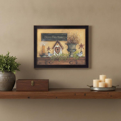 Bless This Home 4 Black Framed Print Wall Art HomeRoots