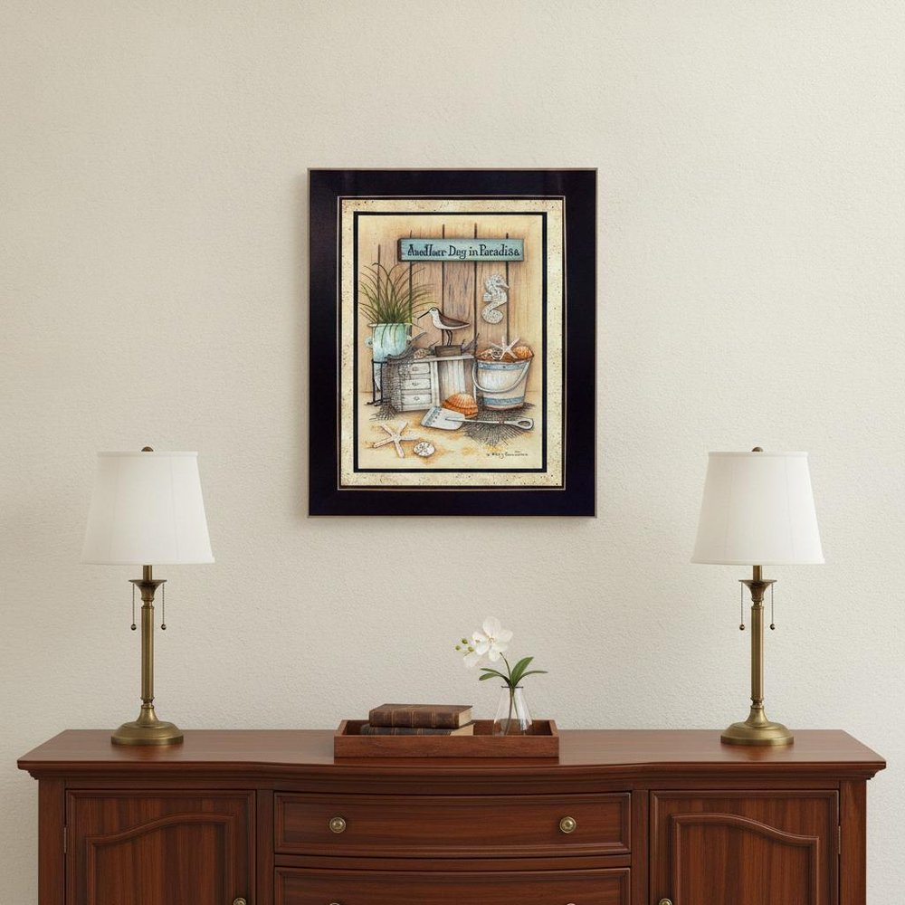 Another Day in Paradise 2 Black Framed Print Wall Art HomeRoots