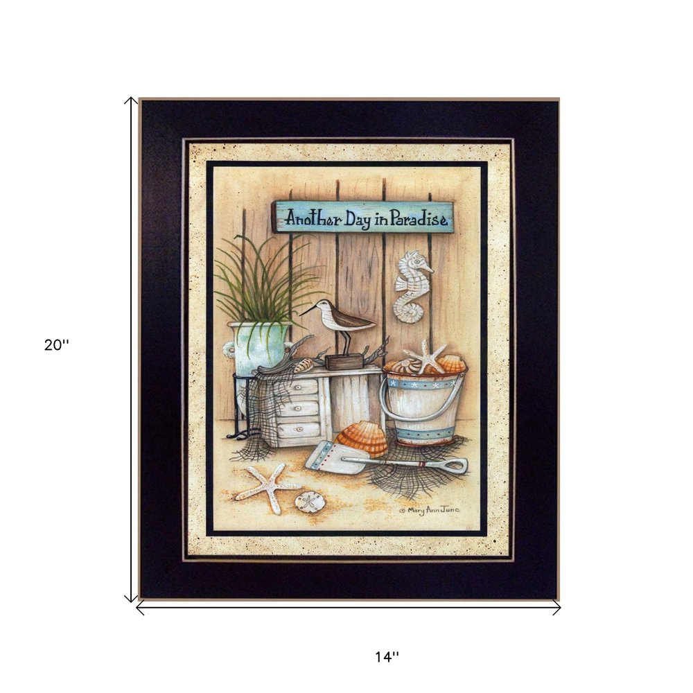 Another Day in Paradise 2 Black Framed Print Wall Art — view 5