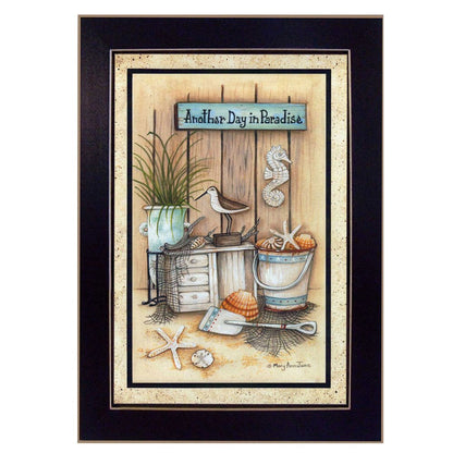 Another Day in Paradise 1 Black Framed Print Wall Art HomeRoots