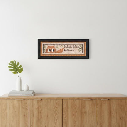 Wise Owl Black Framed Print Wall Art HomeRoots