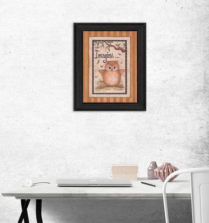 Imagine Black Framed Print Wall Art HomeRoots