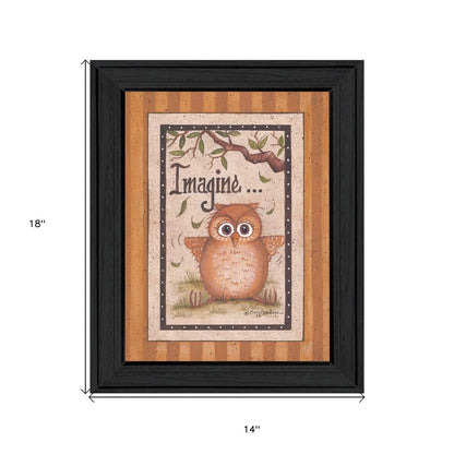 Imagine Black Framed Print Wall Art HomeRoots