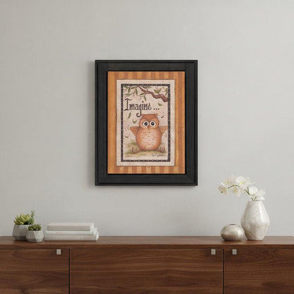 Imagine Black Framed Print Wall Art HomeRoots