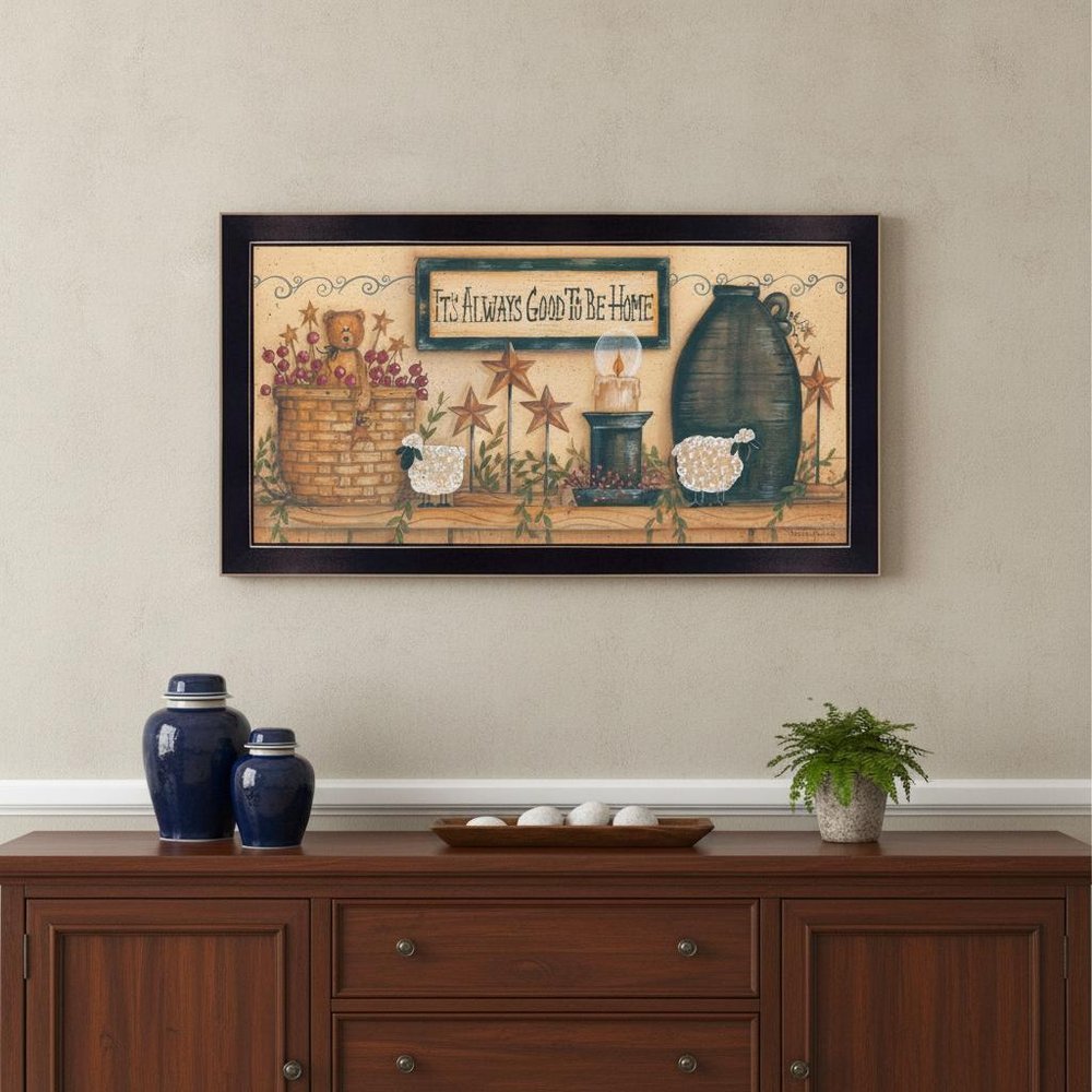 Its Always Good to Be Home Black Framed Print Wall Art HomeRoots