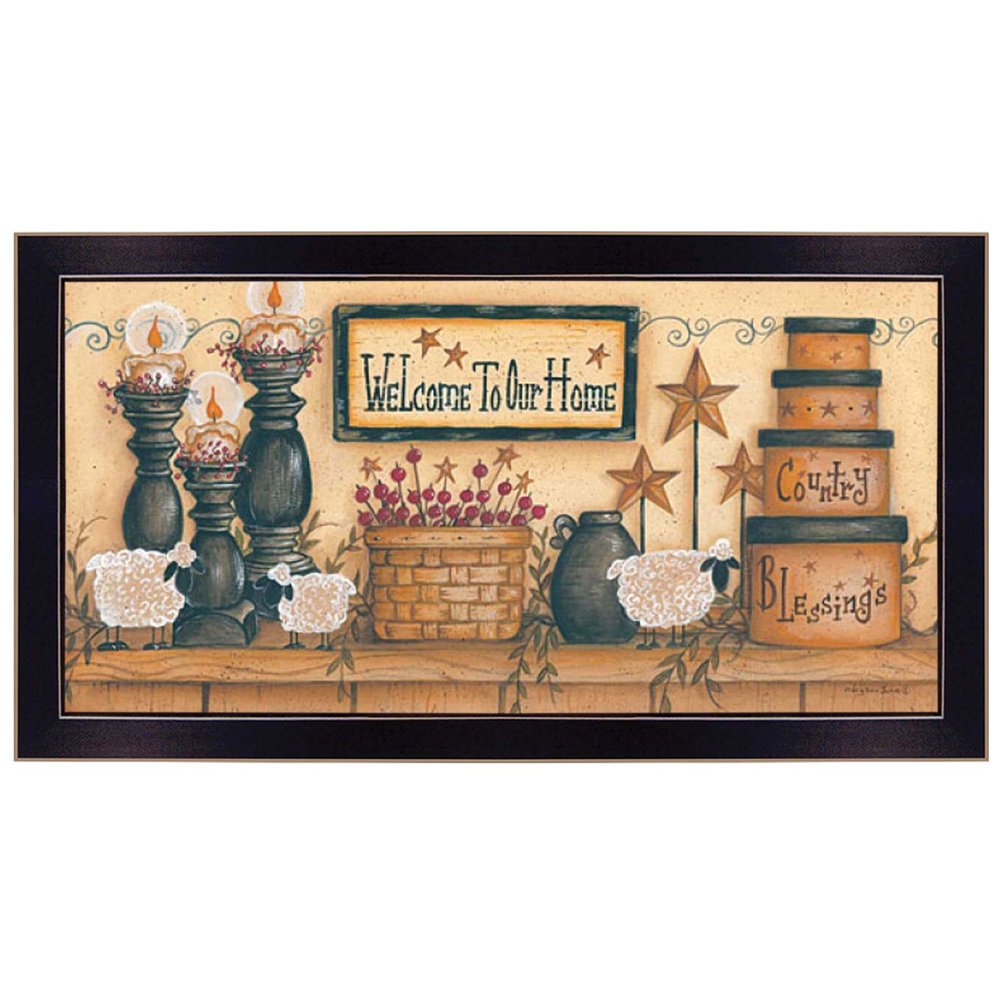Welcome to Our Home 2 Black Framed Print Wall Art — view 2