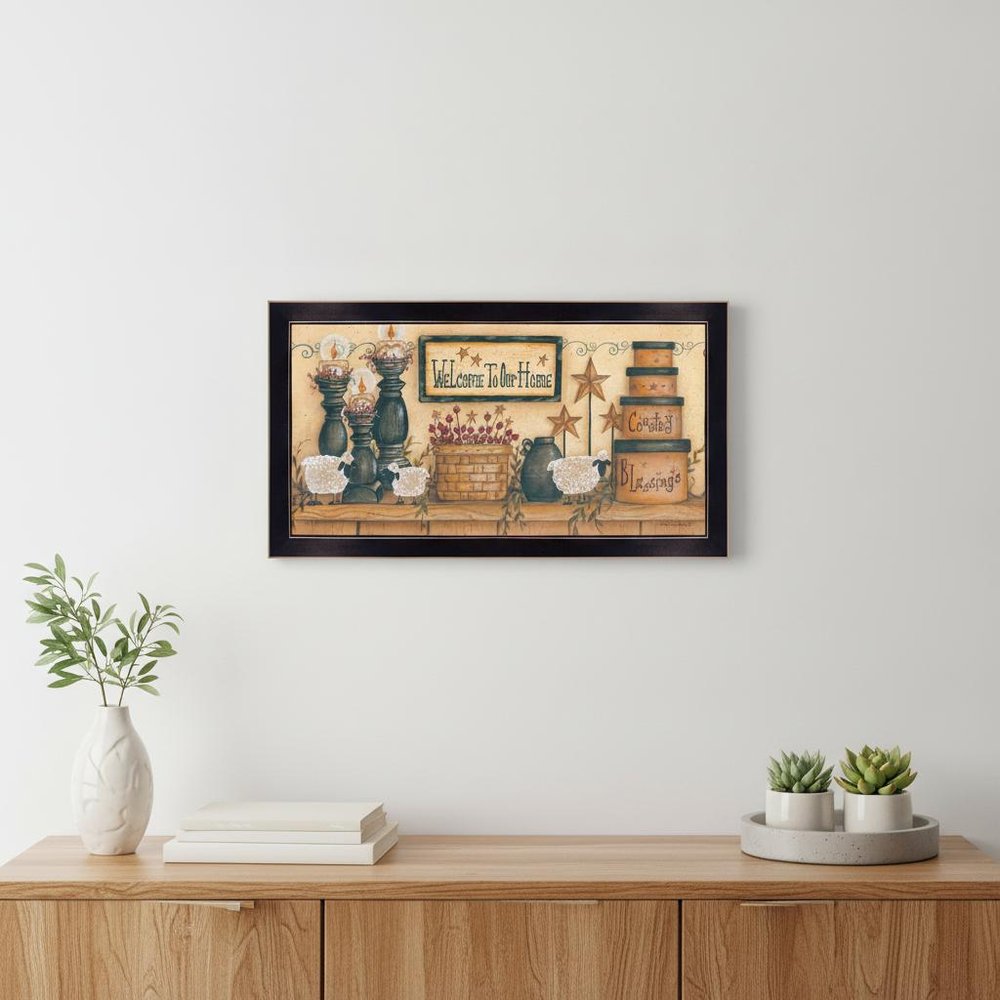 Welcome to Our Home 2 Black Framed Print Wall Art — view 8