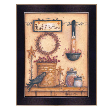Heart of the Home 5 Black Framed Print Wall Art HomeRoots