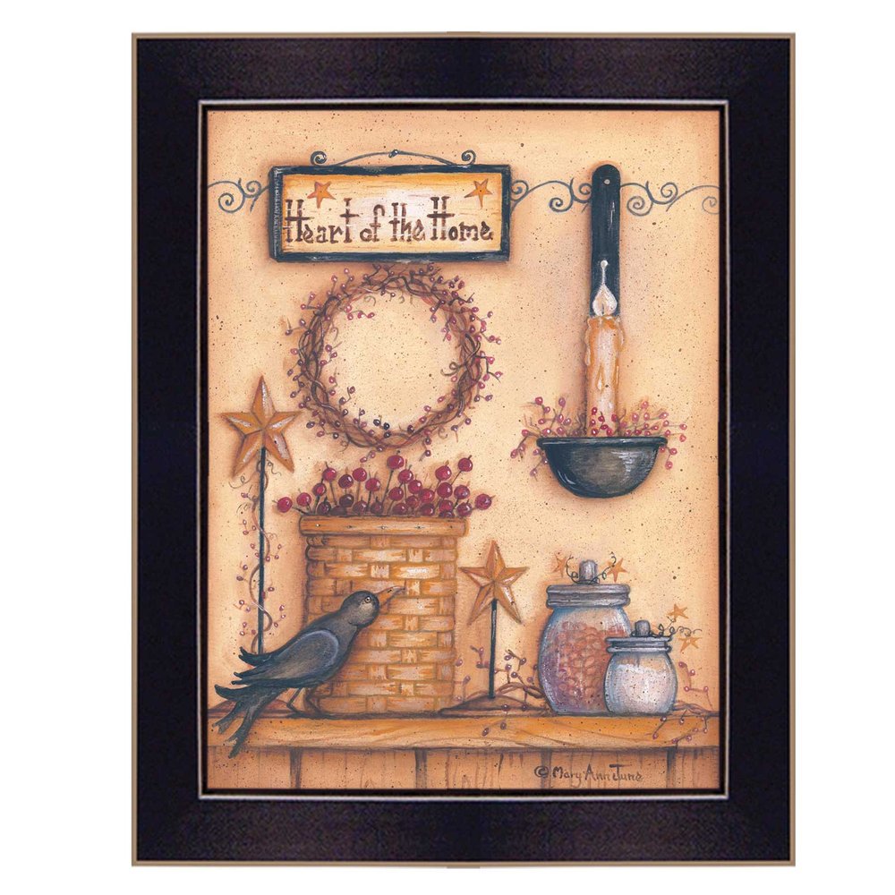 Heart of the Home 5 Black Framed Print Wall Art — view 2