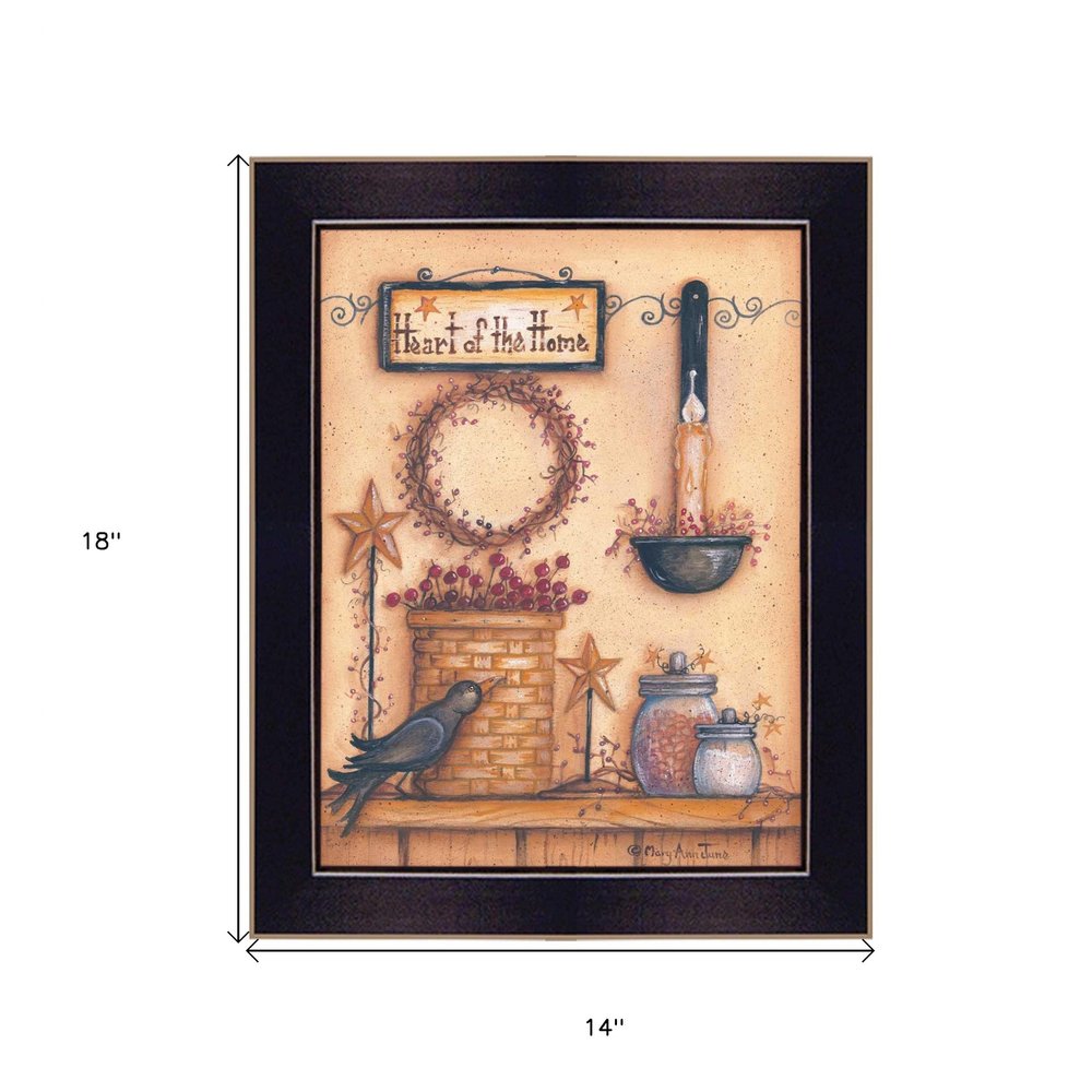 Heart of the Home 5 Black Framed Print Wall Art HomeRoots