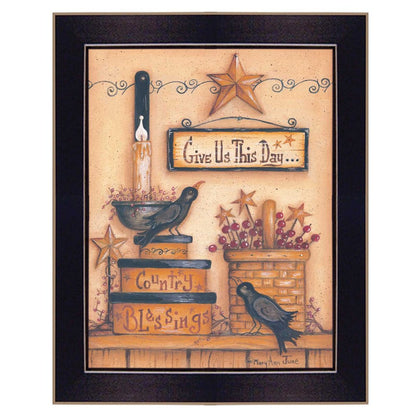 Give Us This Day Black Framed Print Wall Art HomeRoots
