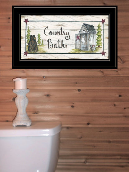 Country Bath 2 Black Framed Print Bathroom Wall Art HomeRoots
