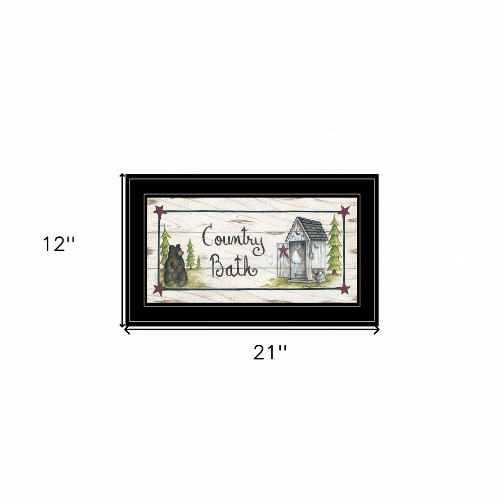 Country Bath 2 Black Framed Print Bathroom Wall Art HomeRoots