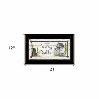 Country Bath 2 Black Framed Print Bathroom Wall Art HomeRoots