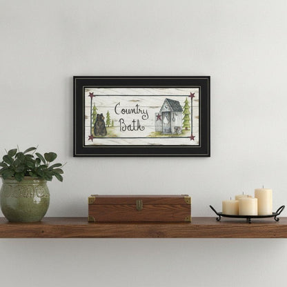 Country Bath 2 Black Framed Print Bathroom Wall Art HomeRoots