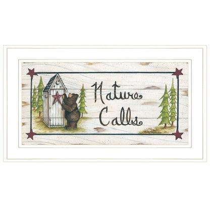 Nature Calls 1 White Framed Print Wall Art HomeRoots