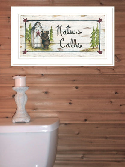 Nature Calls 1 White Framed Print Wall Art HomeRoots