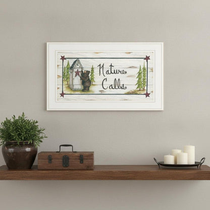 Nature Calls 1 White Framed Print Wall Art HomeRoots