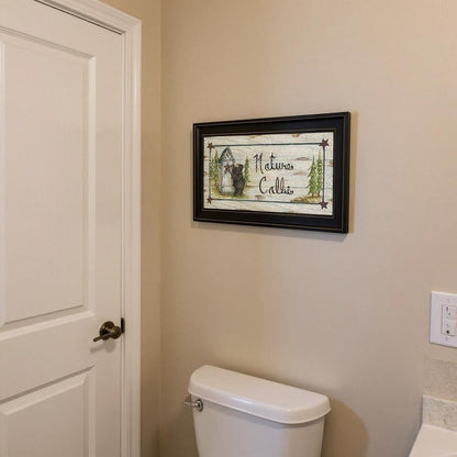 Nature Calls 2 Black Framed Bathroom Wall Art HomeRoots