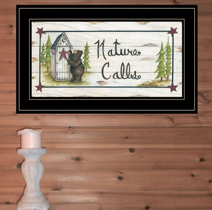 Nature Calls 2 Black Framed Bathroom Wall Art HomeRoots