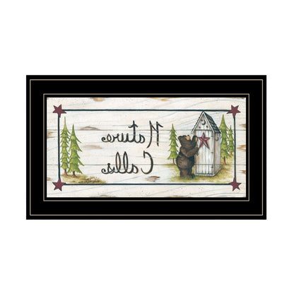 Nature Calls 2 Black Framed Bathroom Wall Art HomeRoots