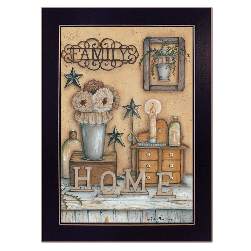 Family 9 Black Framed Print Wall Art — view 2