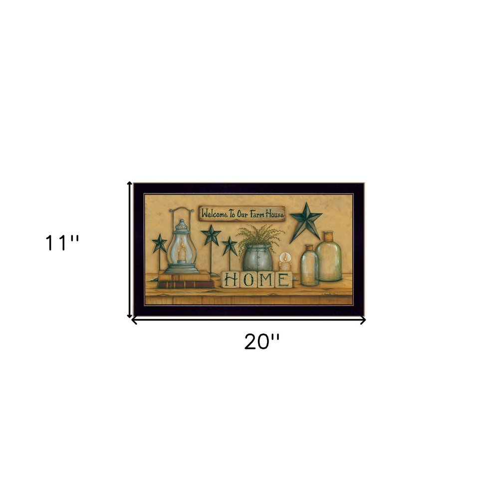Welcome to Our Farm House Black Framed Print Wall Art — view 4