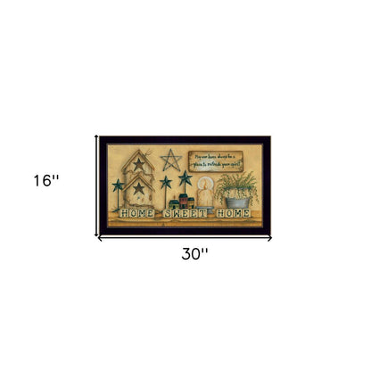 Home Sweet Home 6 Black Framed Print Wall Art HomeRoots