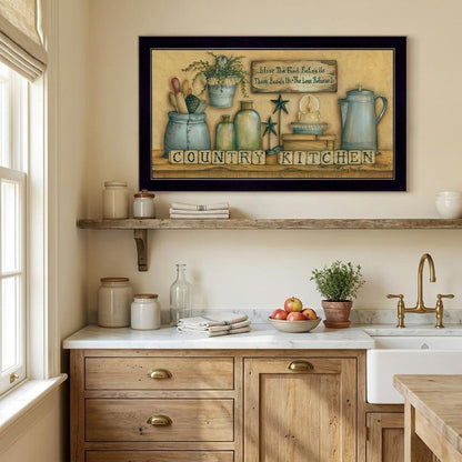 Country Kitchen 2 Black Framed Print Kitchen Wall Art HomeRoots