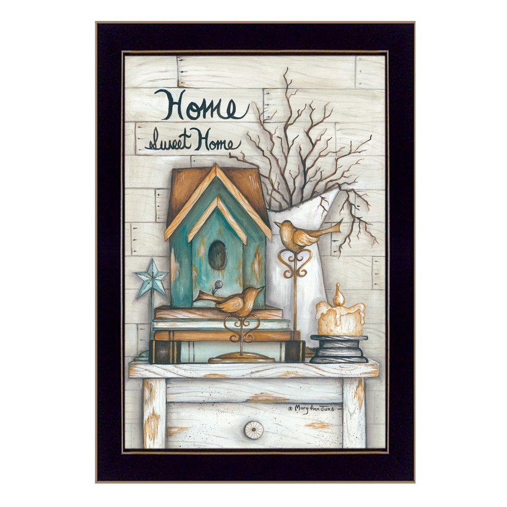 Home Sweet Home 4 Black Framed Print Wall Art HomeRoots