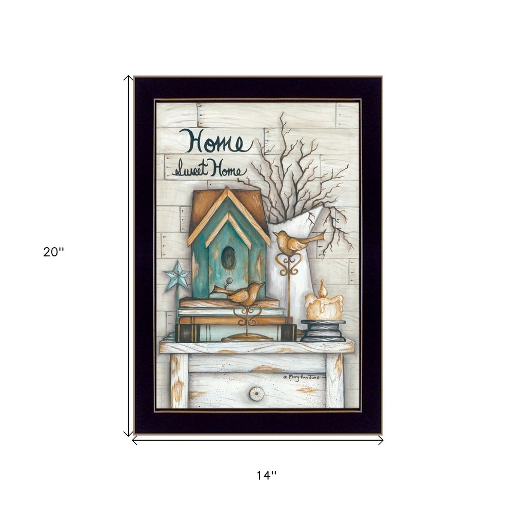 Home Sweet Home 4 Black Framed Print Wall Art — view 3