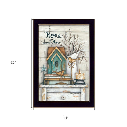 Home Sweet Home 4 Black Framed Print Wall Art HomeRoots